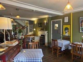 The café and bar interior