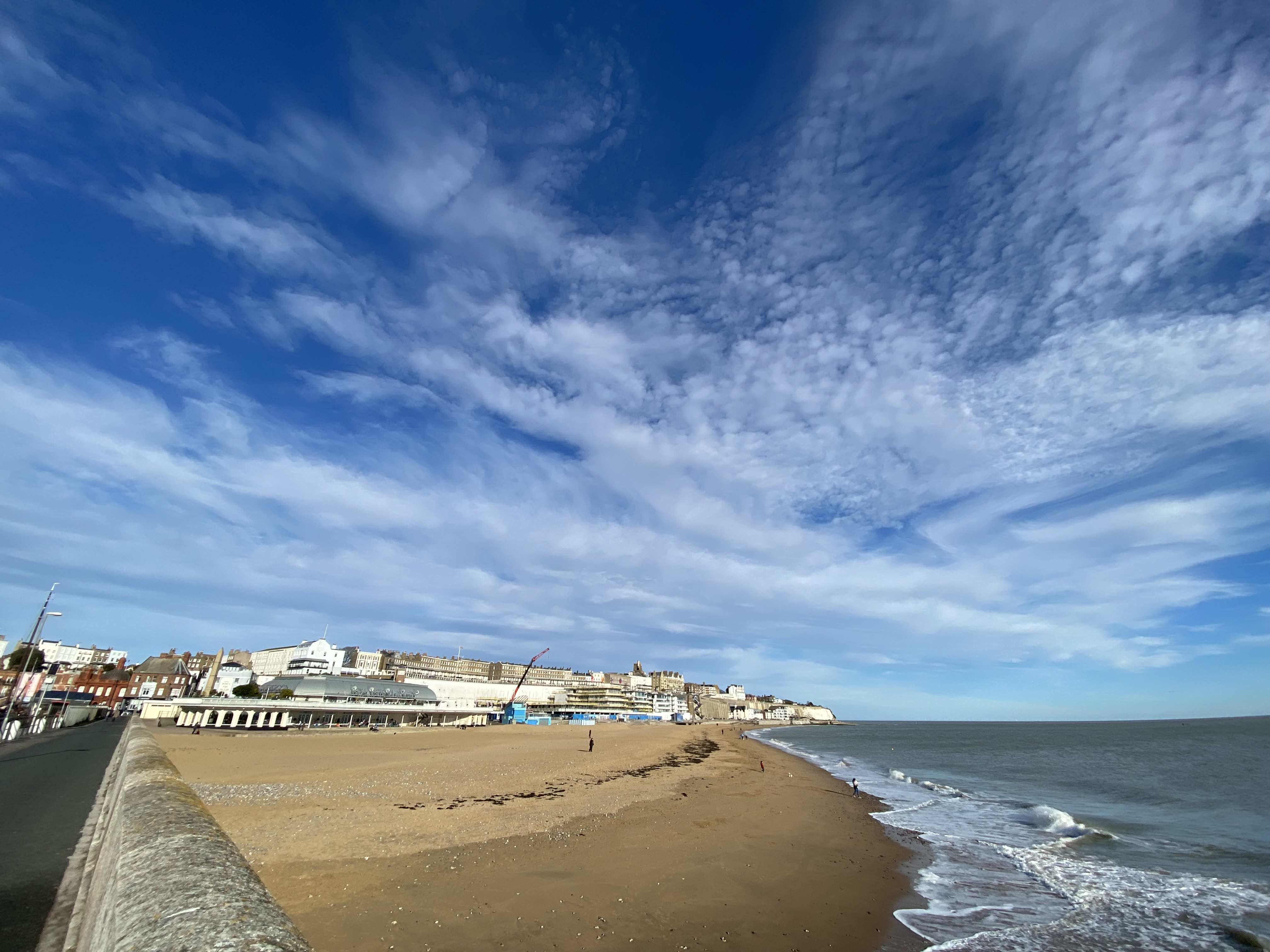 Ramsgate harbour and coastline