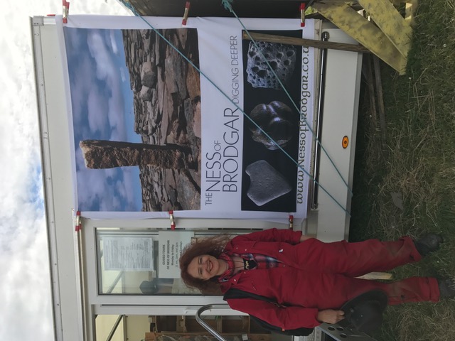 Joanne Bourne at the Ness of Brodgar, Orkney
