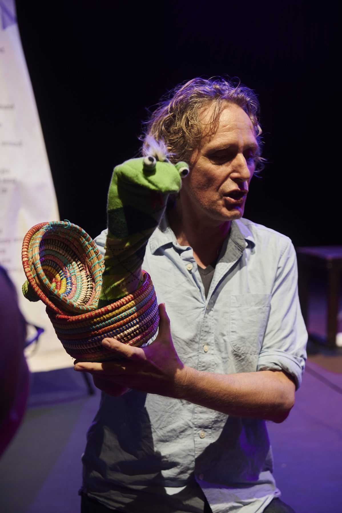 Mrs H Sings on stage